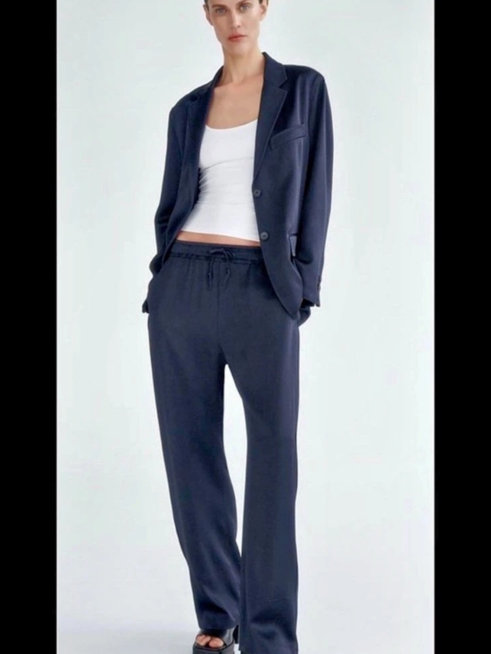 Zara Satin Blazer Size XS Like New